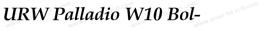 URW Palladio W10 Bol字体转换
